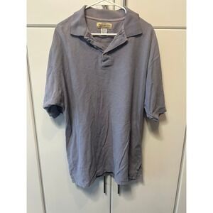 Weekendz Off Mens XXL Purple Cotton Short Sleeve Polo Shirt Made in USA Lavender